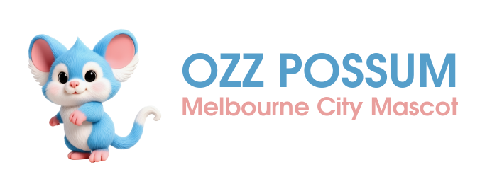 Ozz Possum logo — Melbourne City Mascot